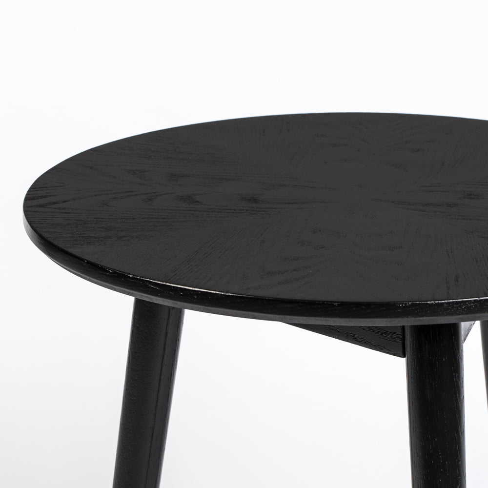 Product photograph of Olivia S Nordic Living Collection - Floris Side Table In Black from Olivia's.