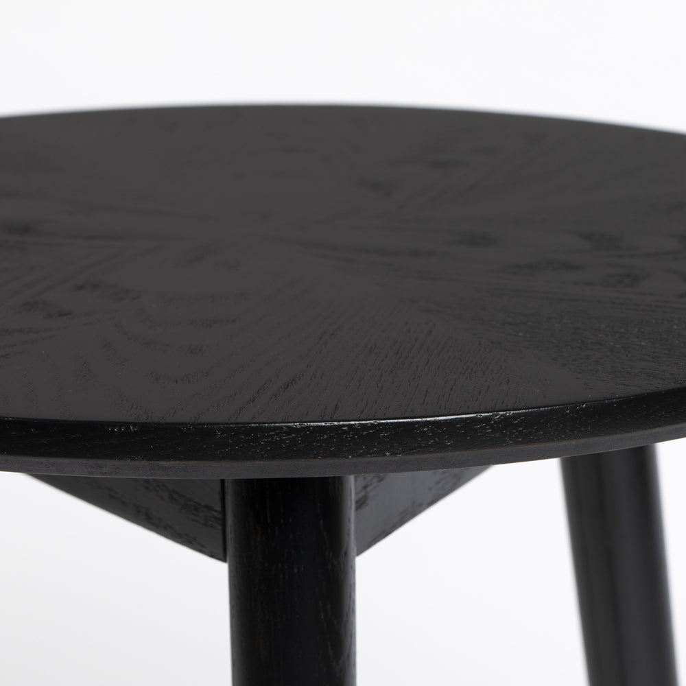 Product photograph of Olivia S Nordic Living Collection - Floris Side Table In Black from Olivia's.