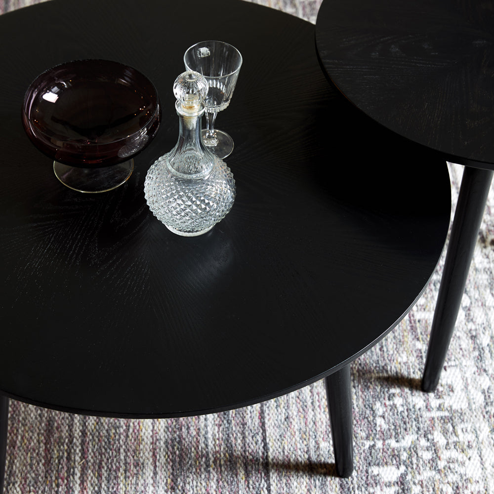 Product photograph of Olivia S Nordic Living Collection - Floris Coffee Table In Black from Olivia's.