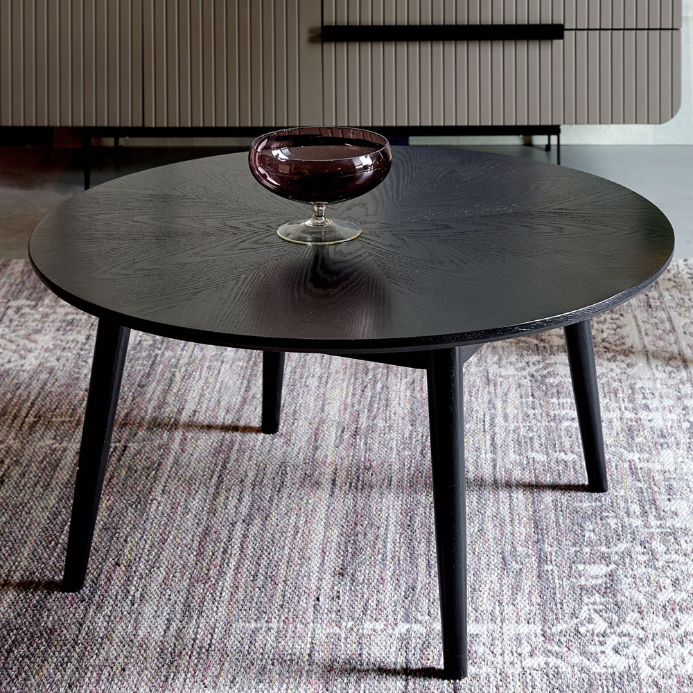 Product photograph of Olivia S Nordic Living Collection - Floris Coffee Table In Black from Olivia's.