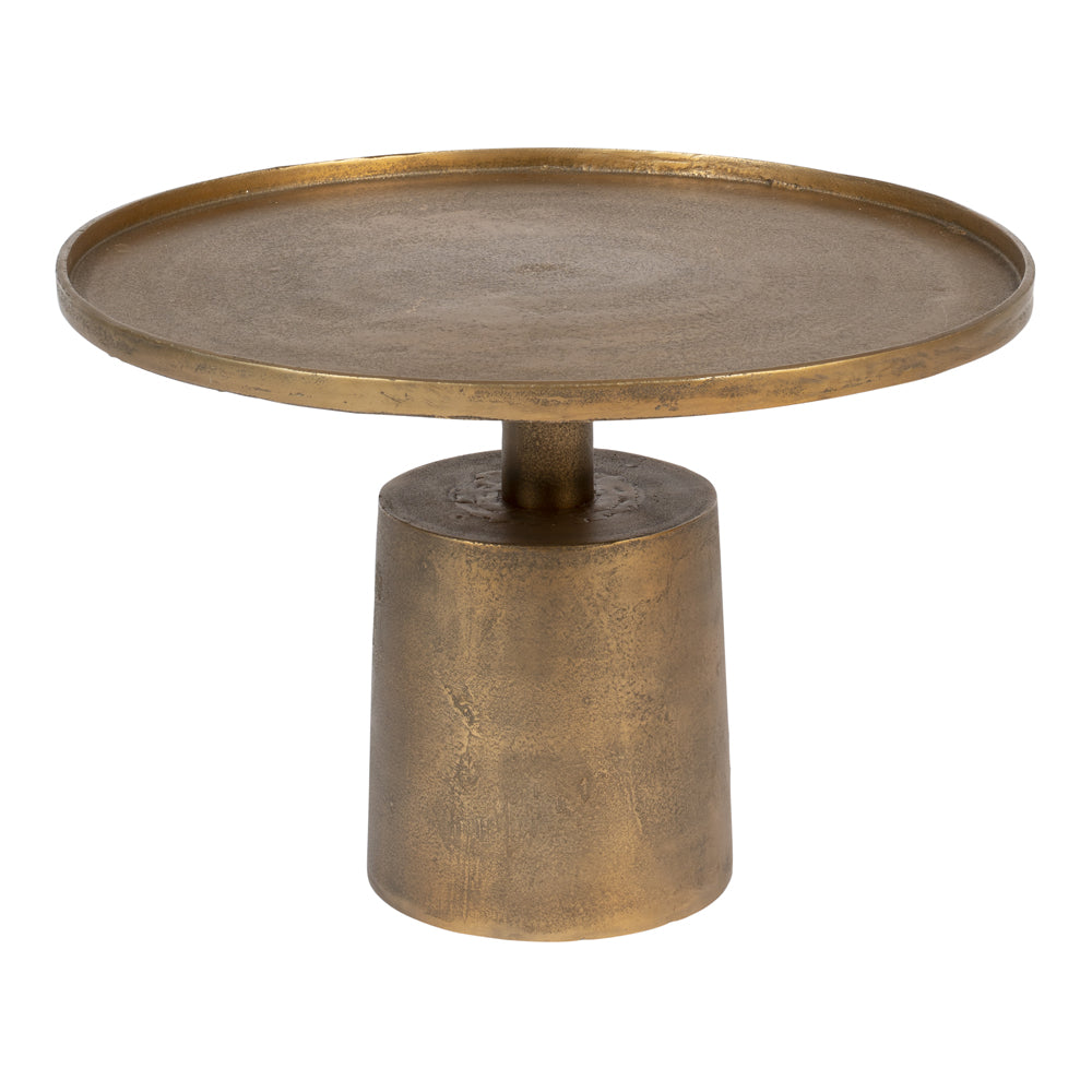 Product photograph of Olivia S Nordic Living Collection - Mana Coffee Table In Antique Brass from Olivia's