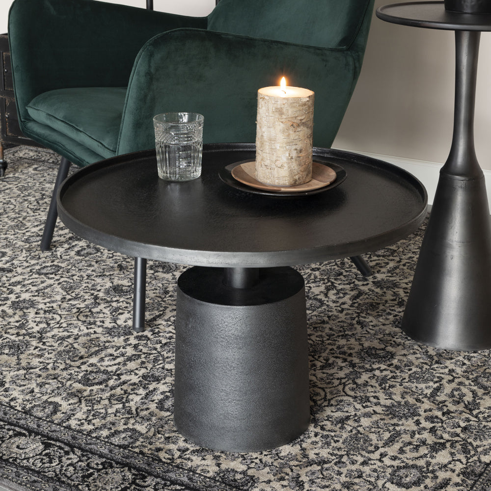 Product photograph of Olivia S Nordic Living Collection - Mana Coffee Table In Antique Black from Olivia's.