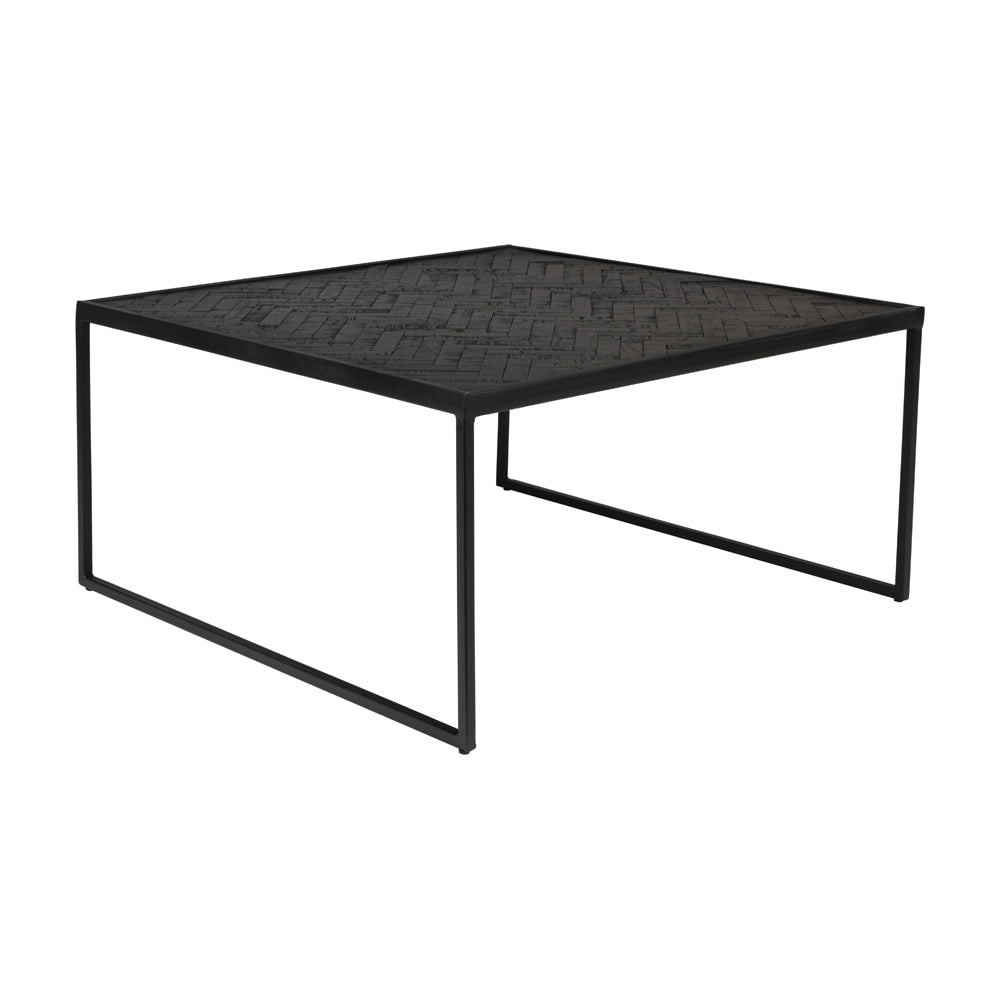 Product photograph of Olivia S Nordic Living Collection Parkes Square Coffee Table In Black from Olivia's.