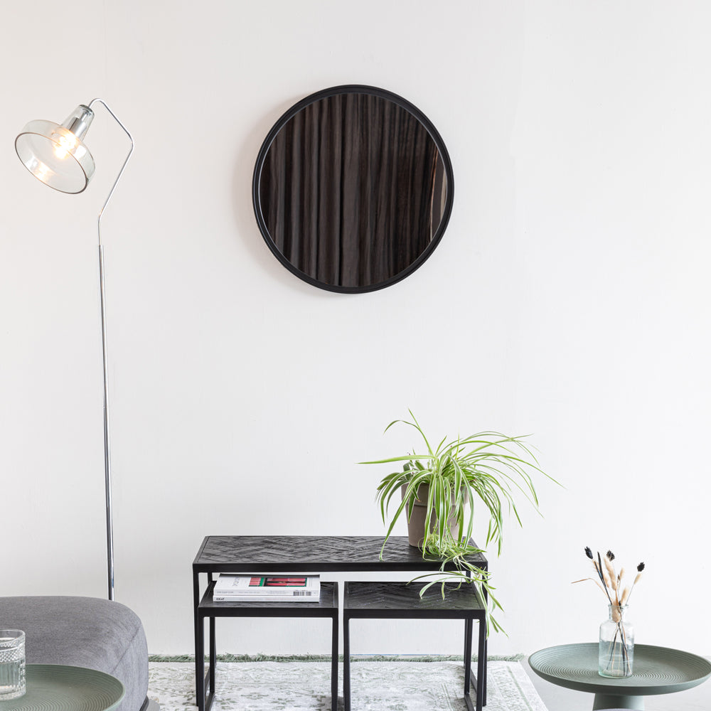 Product photograph of Olivia S Nordic Living Collection Set Of 3 Parkes Coffee Table In Black from Olivia's.