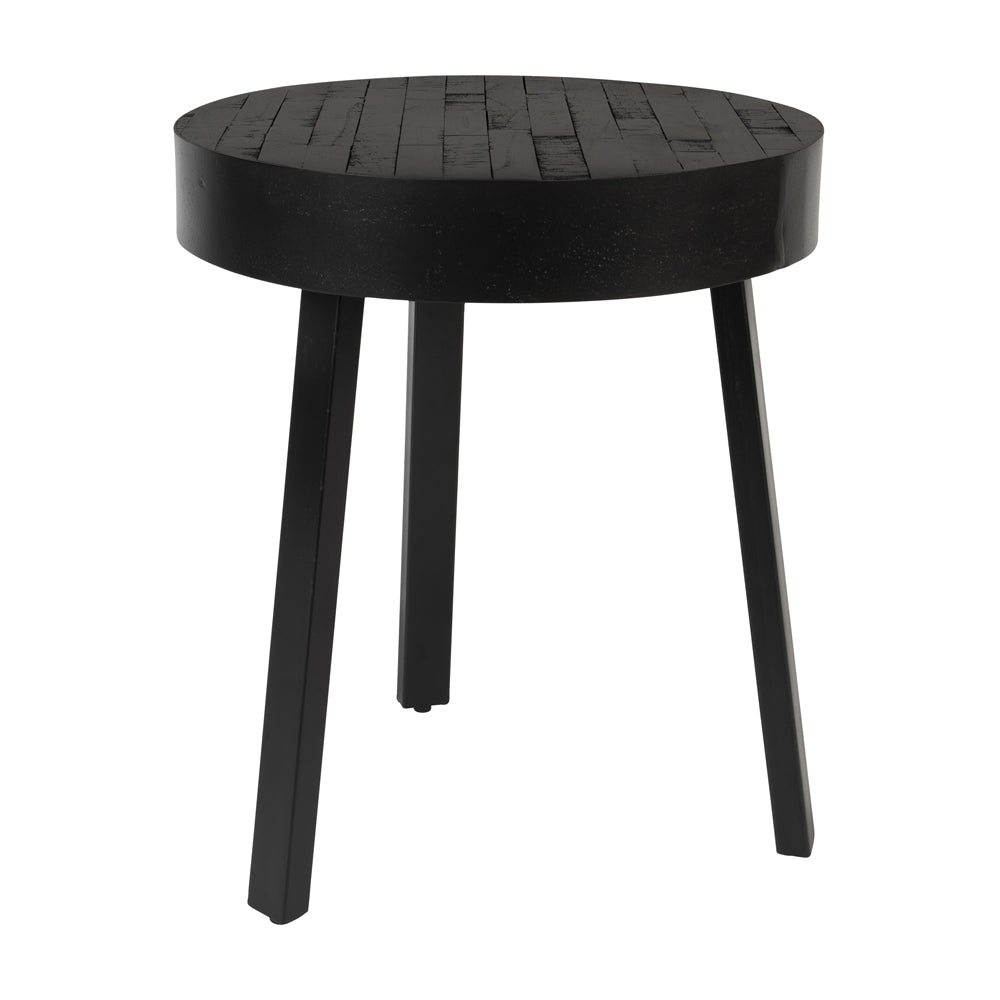 Olivias Nordic Living Collection Suki Round Side Table In Black