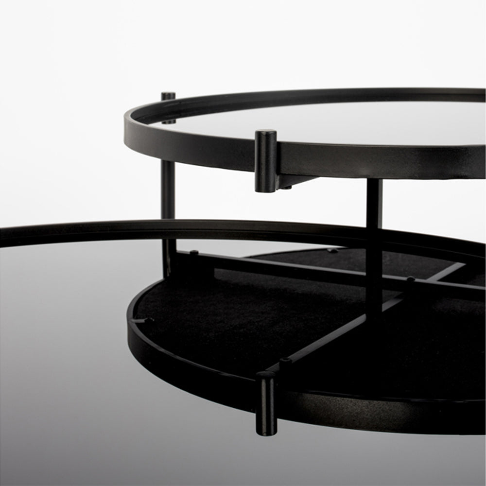 Product photograph of Olivia S Nordic Living Collection - Logan Coffee Table In Black from Olivia's.