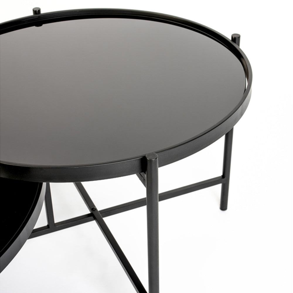 Product photograph of Olivia S Nordic Living Collection - Logan Coffee Table In Black from Olivia's.