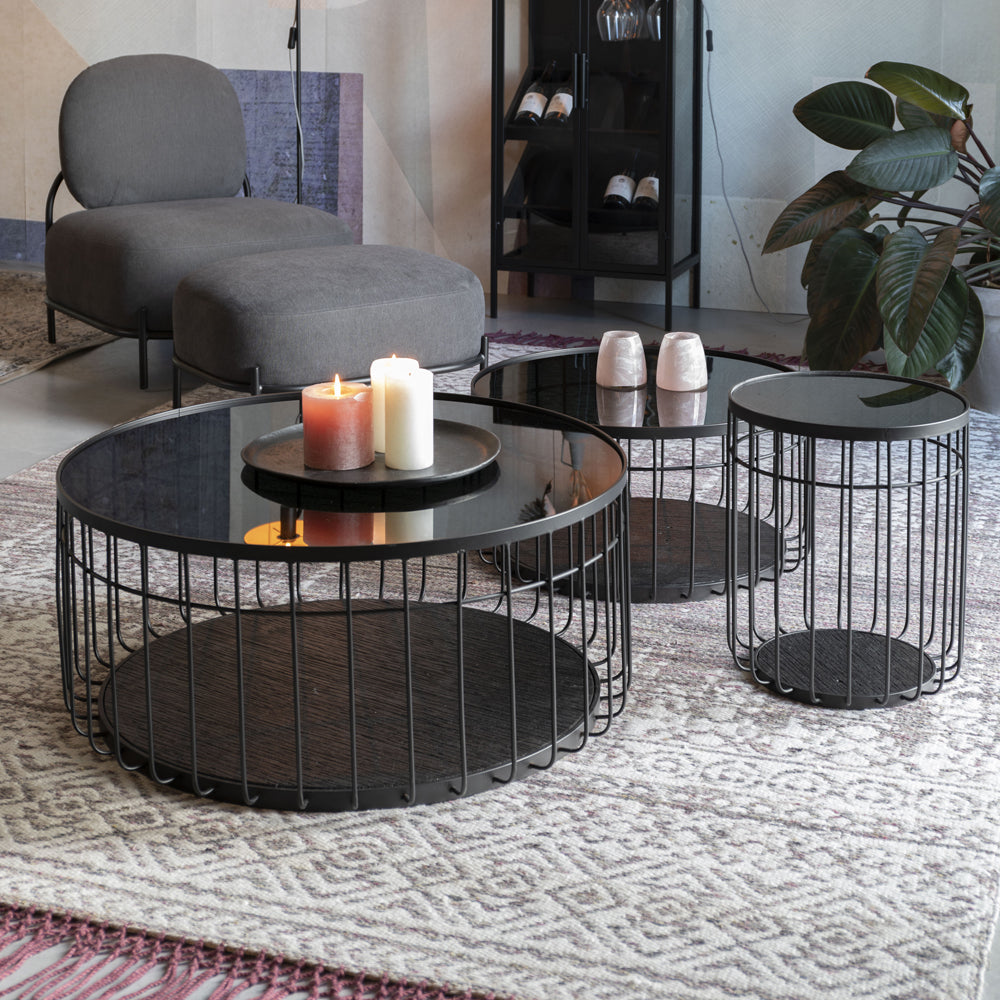 Product photograph of Olivia S Nordic Living Collection - Lamonte Side Table In Black from Olivia's.