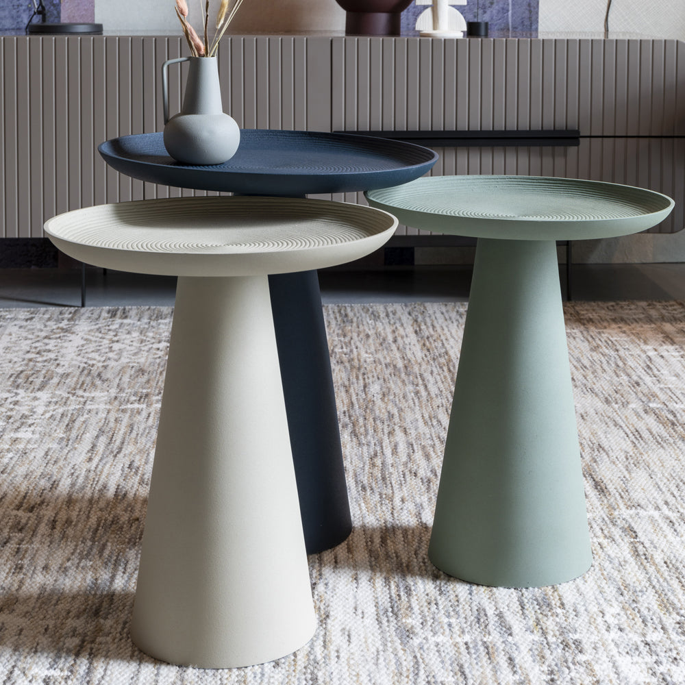 Product photograph of Olivia S Nordic Living Collection - Reza Side Table In Blue Medium from Olivia's.