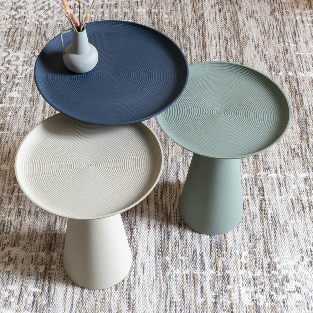 Product photograph of Olivia S Nordic Living Collection - Reza Side Table In Blue Medium from Olivia's.