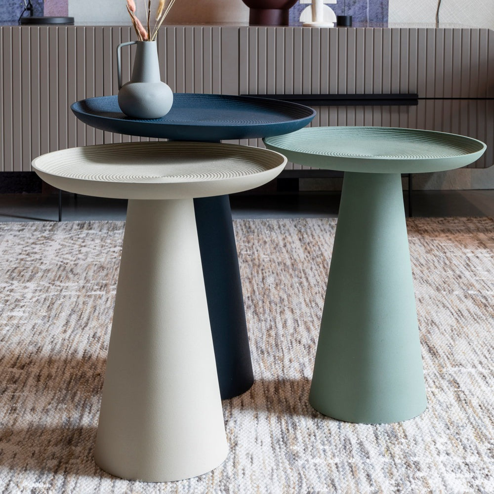 Product photograph of Olivia S Nordic Living Collection - Reza Side Table In Beige Large from Olivia's.