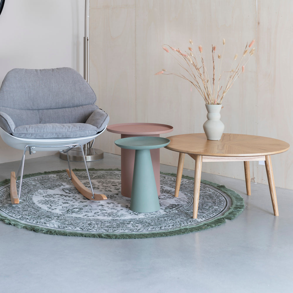 Product photograph of Olivia S Nordic Living Collection - Reza Side Table In Green Medium from Olivia's.