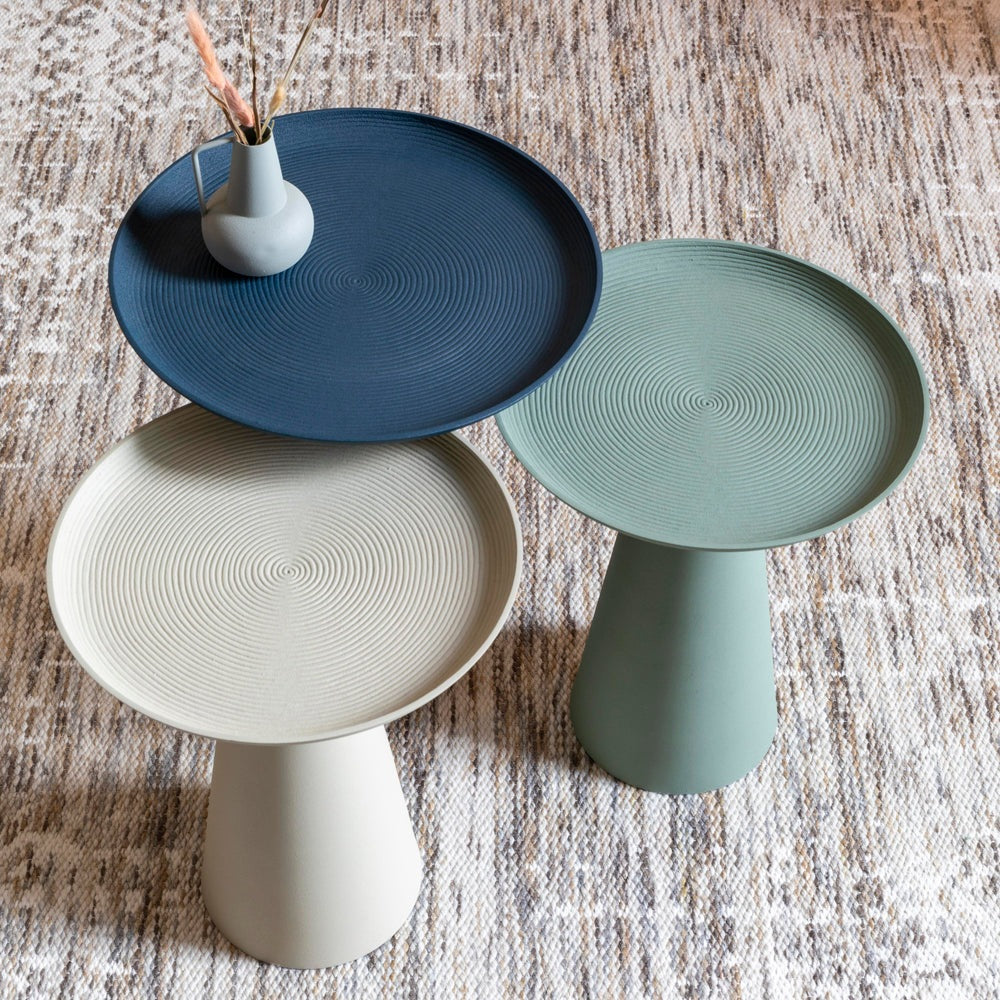 Product photograph of Olivia S Nordic Living Collection - Reza Side Table In Green Large from Olivia's.