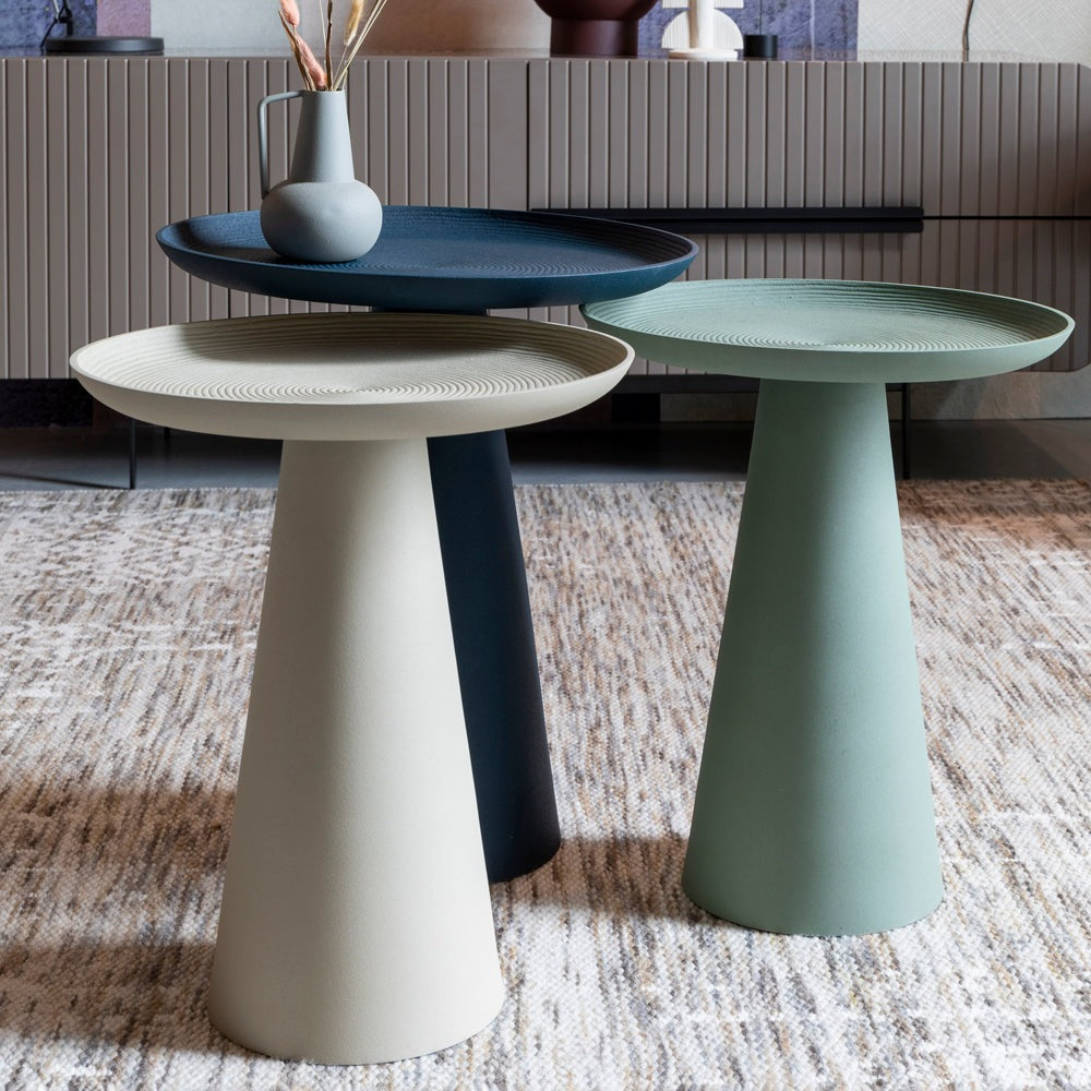 Product photograph of Olivia S Nordic Living Collection - Reza Side Table In Green Large from Olivia's.