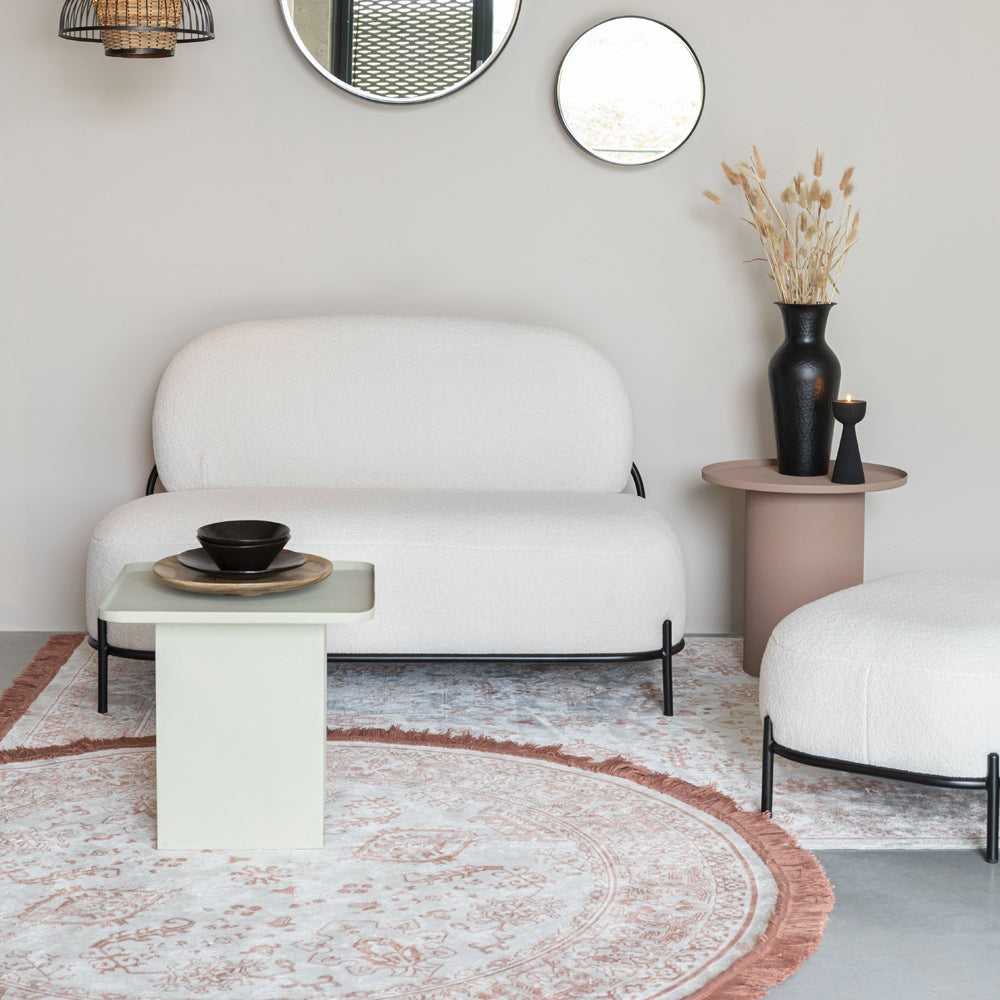 Product photograph of Olivia S Nordic Living Collection - Suri Square Side Table In White from Olivia's.