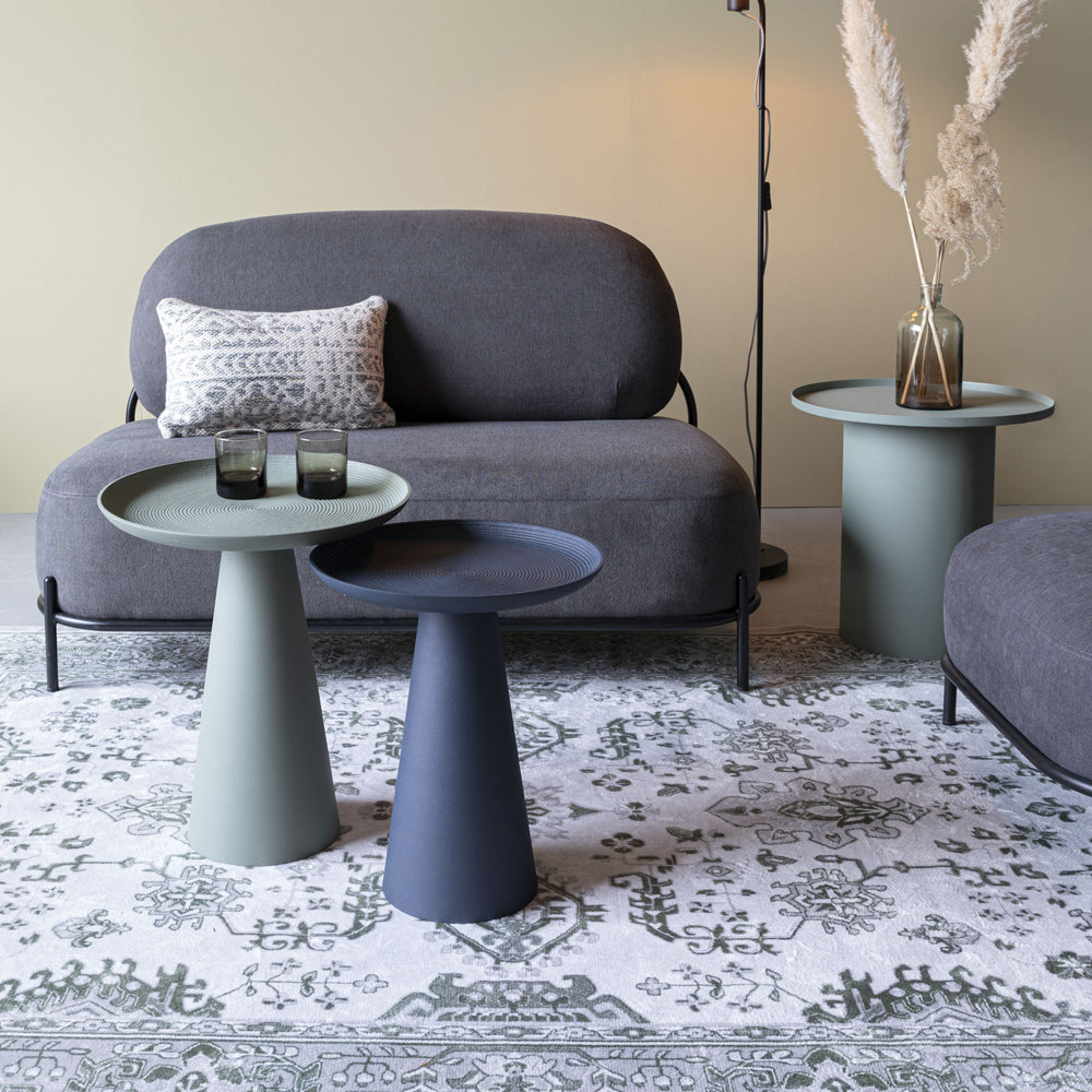 Product photograph of Olivia S Nordic Living Collection - Suri Round Side Table In Green from Olivia's.