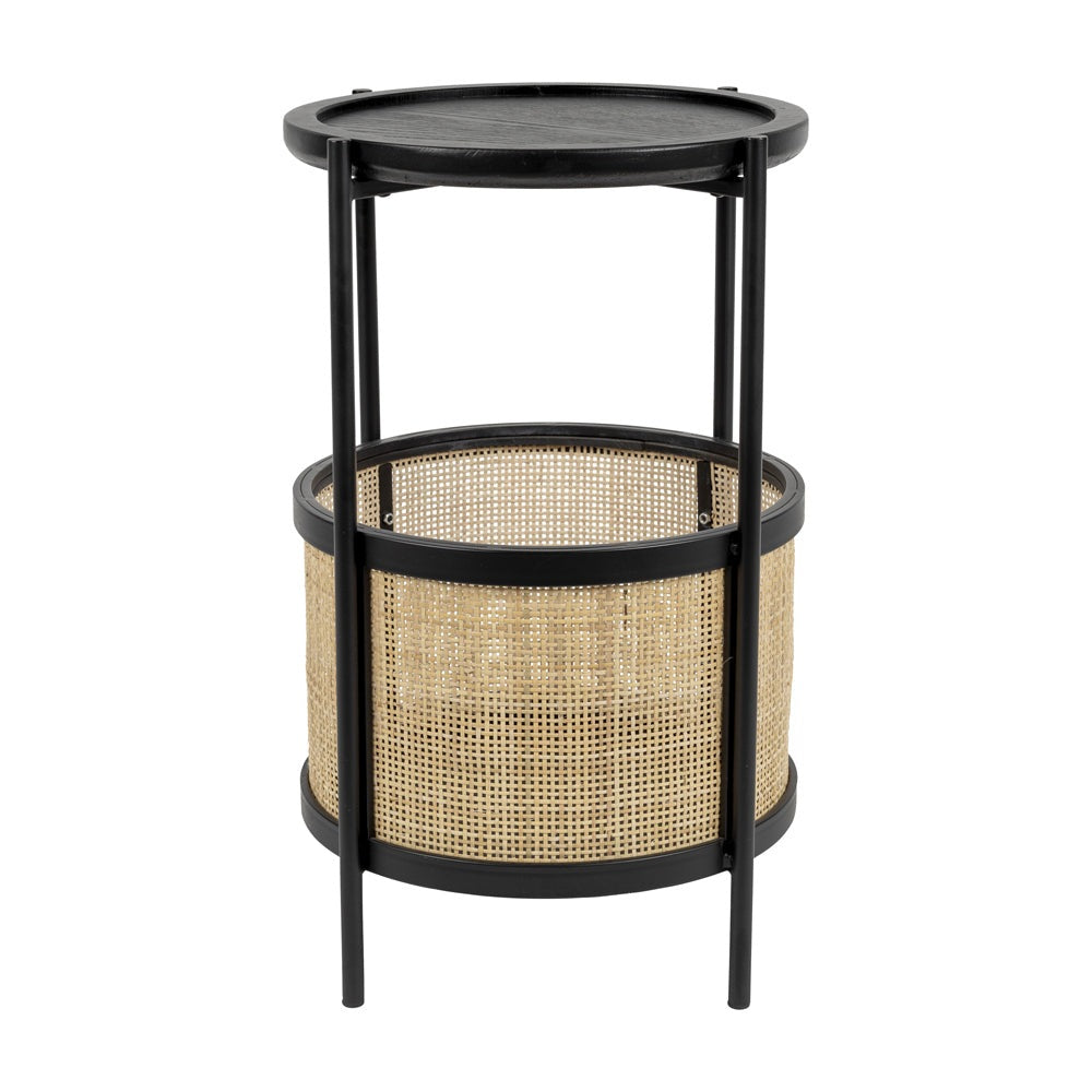 Product photograph of Olivia S Nordic Living Collection Maki Side Table In Black from Olivia's