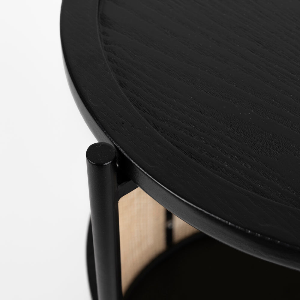 Product photograph of Olivia S Nordic Living Collection Maki Side Table In Black from Olivia's.