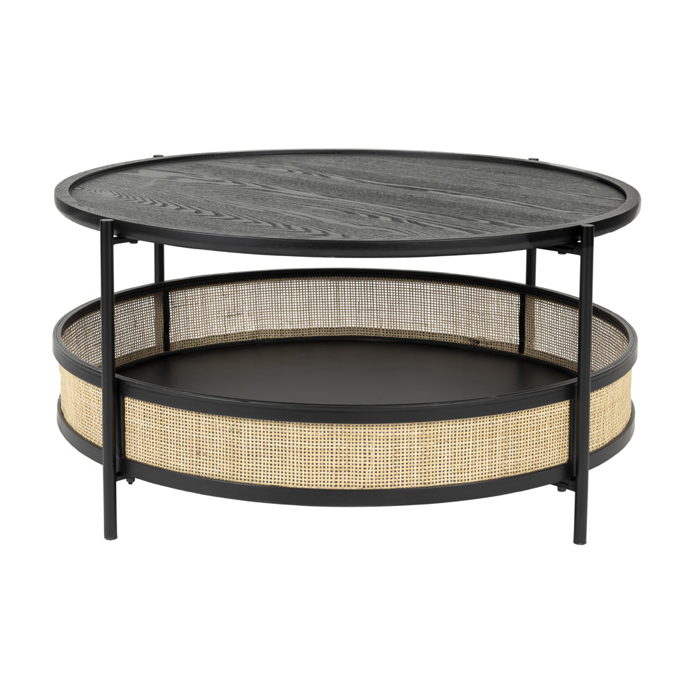 Product photograph of Olivia S Nordic Living Collection Maki Coffee Table In Black from Olivia's