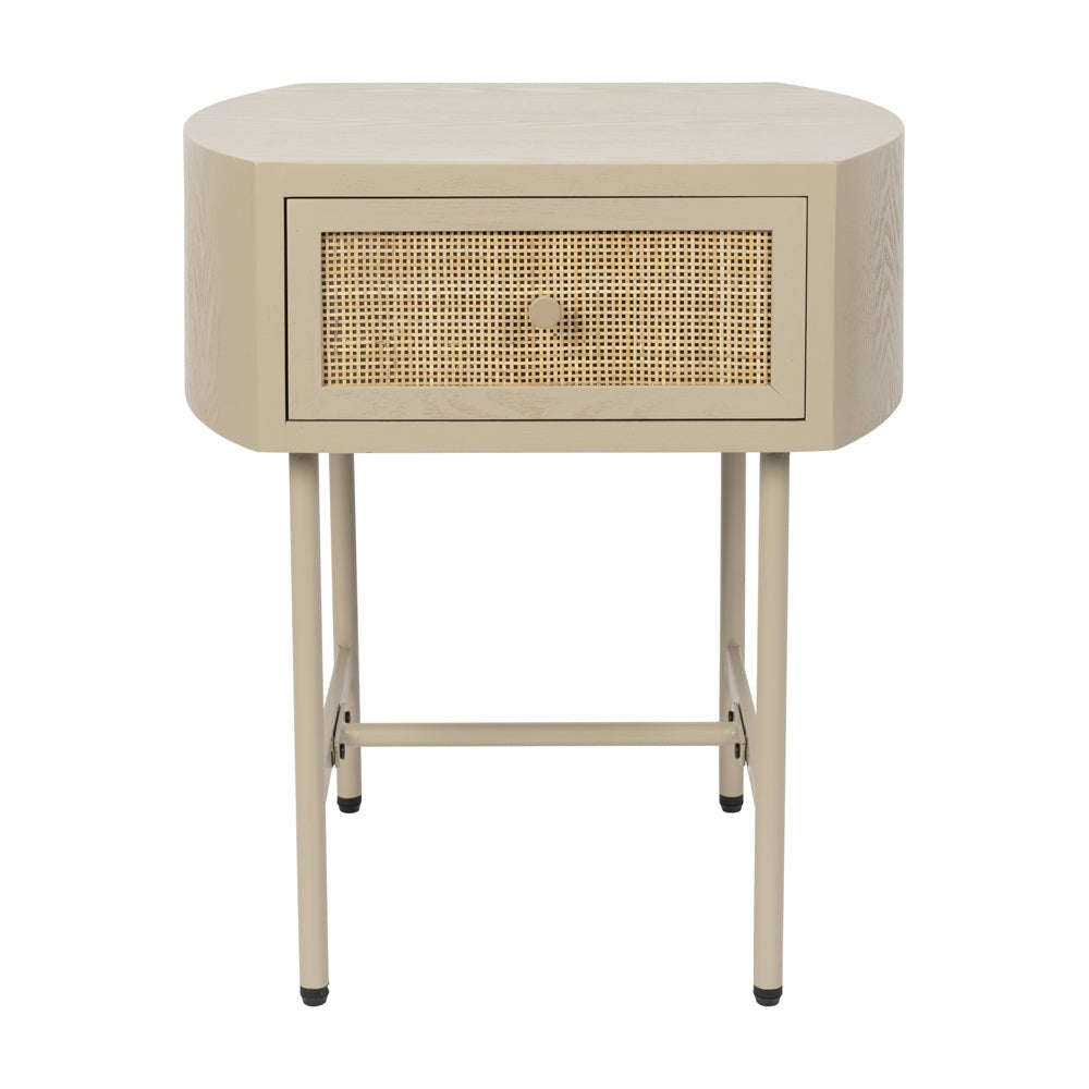 Product photograph of Olivia S Nordic Living Collection Maya Side Table In Beige from Olivia's