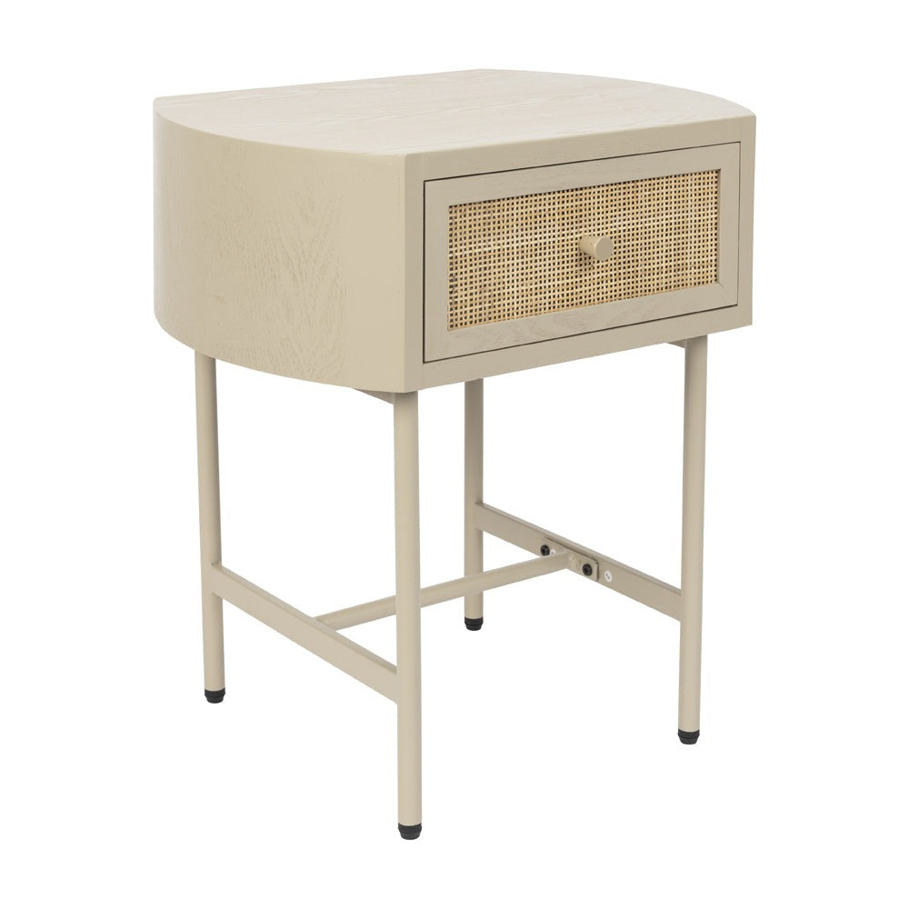 Product photograph of Olivia S Nordic Living Collection Maya Side Table In Beige from Olivia's.
