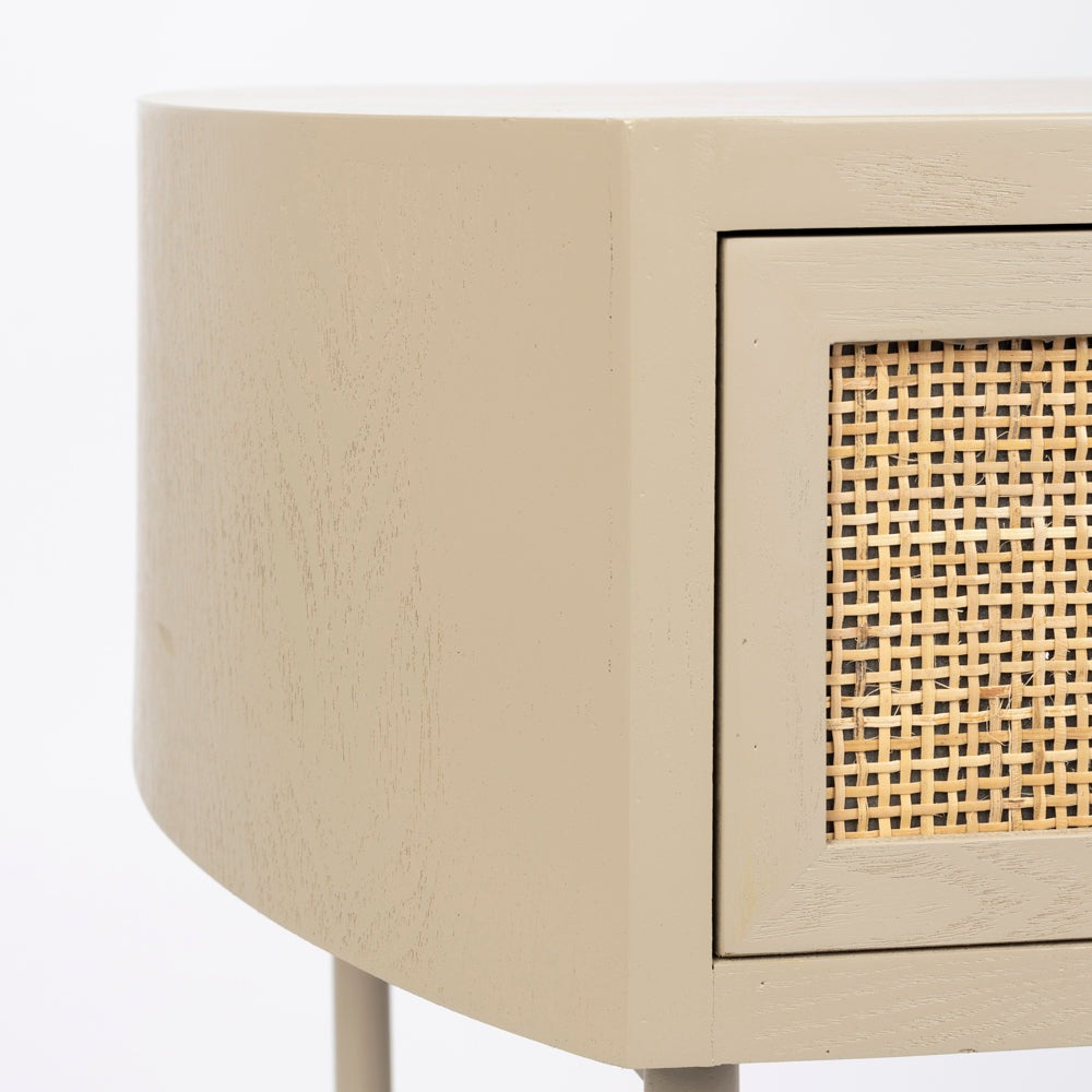 Product photograph of Olivia S Nordic Living Collection Maya Side Table In Beige from Olivia's.