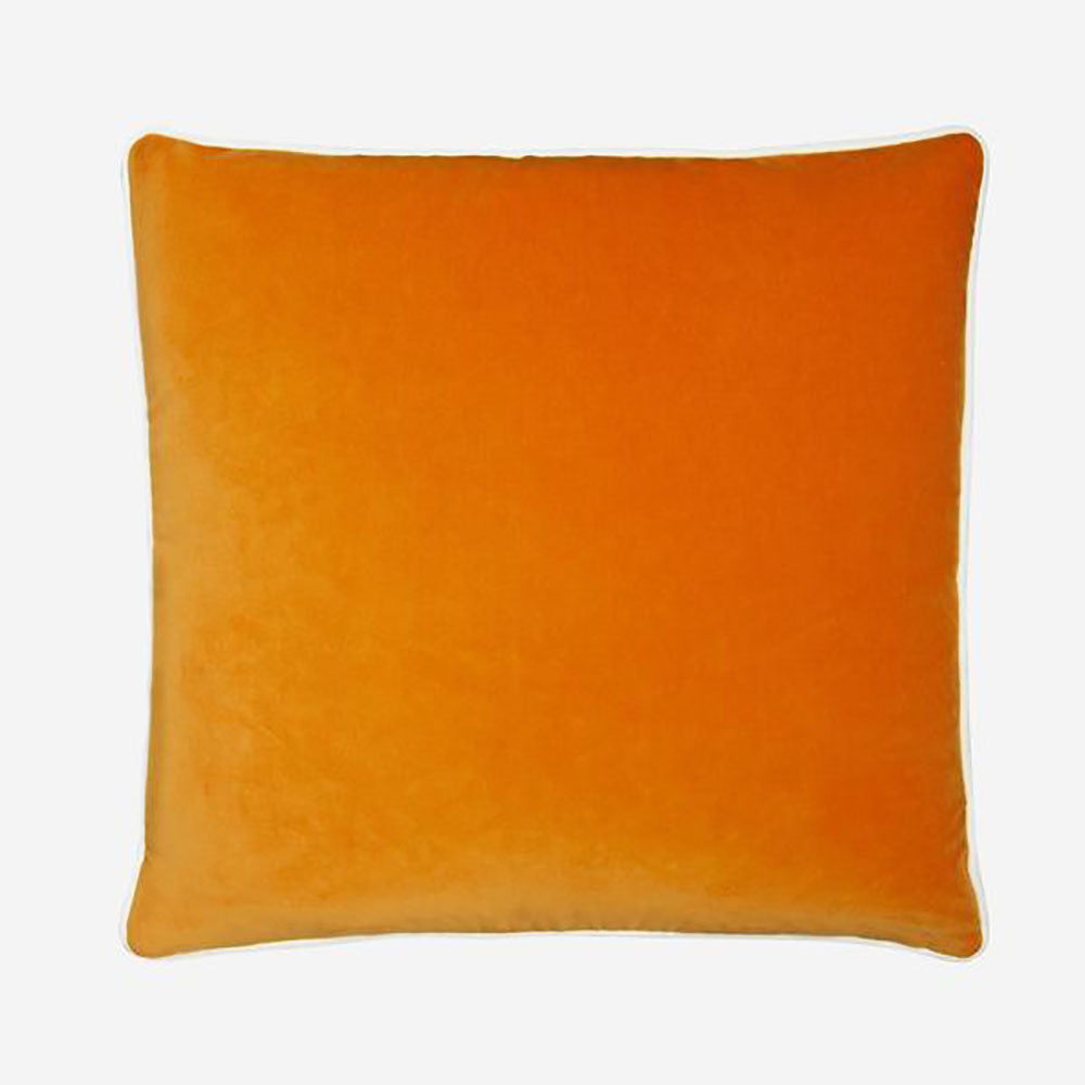 Product photograph of Andrew Martin Pelham Piping Cushion Clementine White from Olivia's