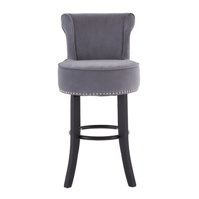 Olivias Regents Park Bar Chair In Grey