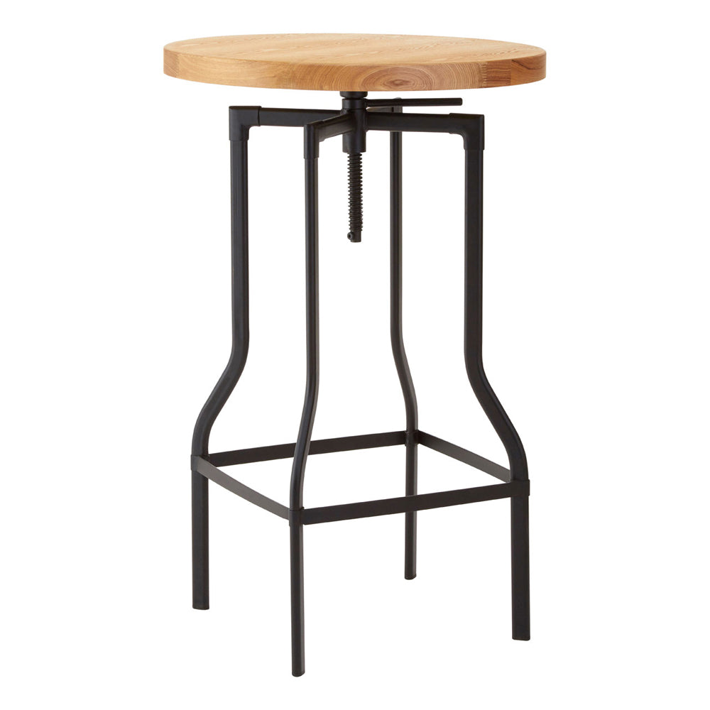 Olivias Soft Industrial Collection Iron Foundry Ash Bar Table