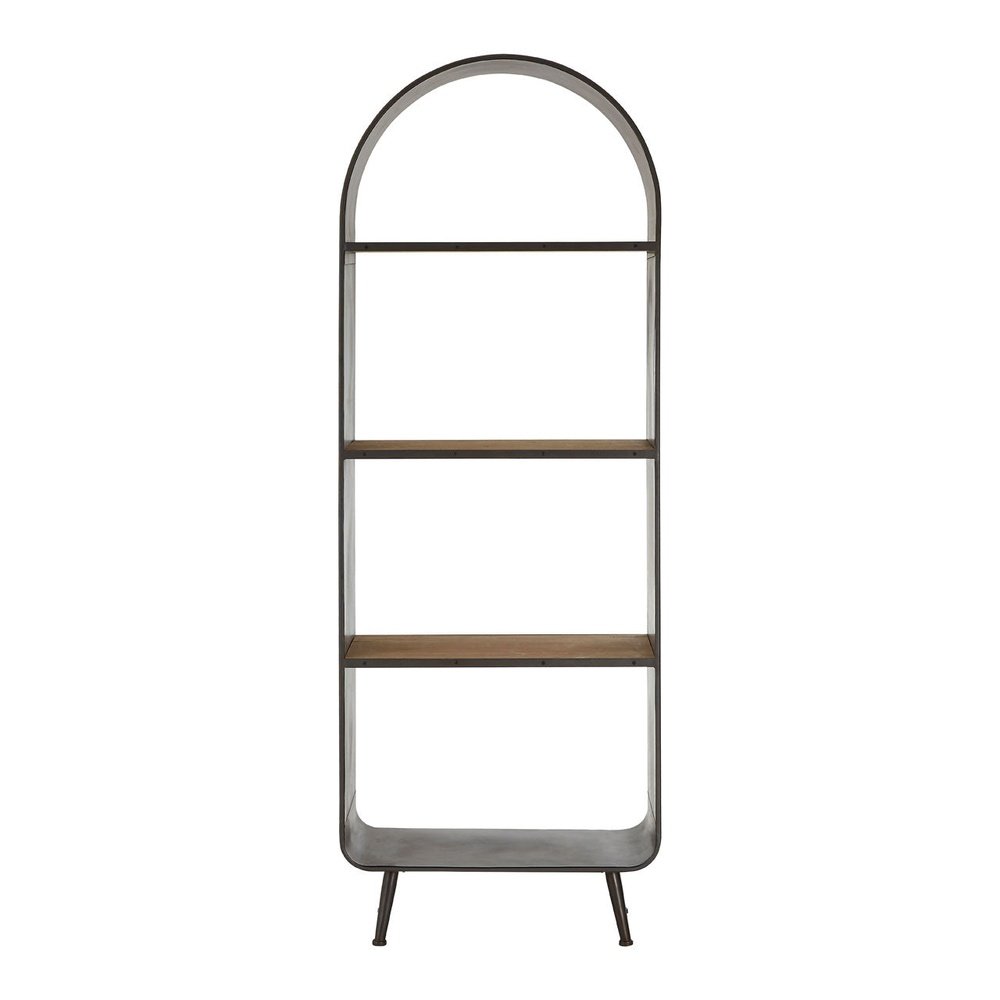 Product photograph of Olivia S Terra Metal Wood Tall Shelf Unit from Olivia's