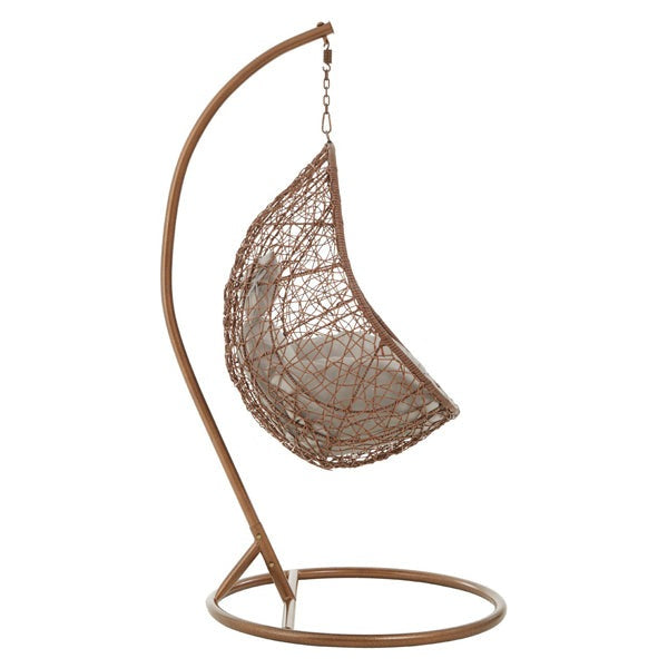 Product photograph of Olivia S Outdoor Hanging Chair Brown from Olivia's.
