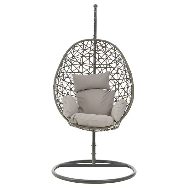 Product photograph of Olivia S Outdoor Hanging Chair Grey from Olivia's