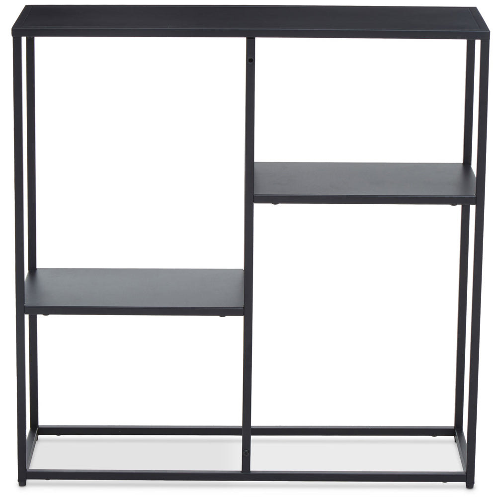 Product photograph of Olivia S Soft Industrial Collection - Ace Metal Multi Shelf Unit In Black from Olivia's