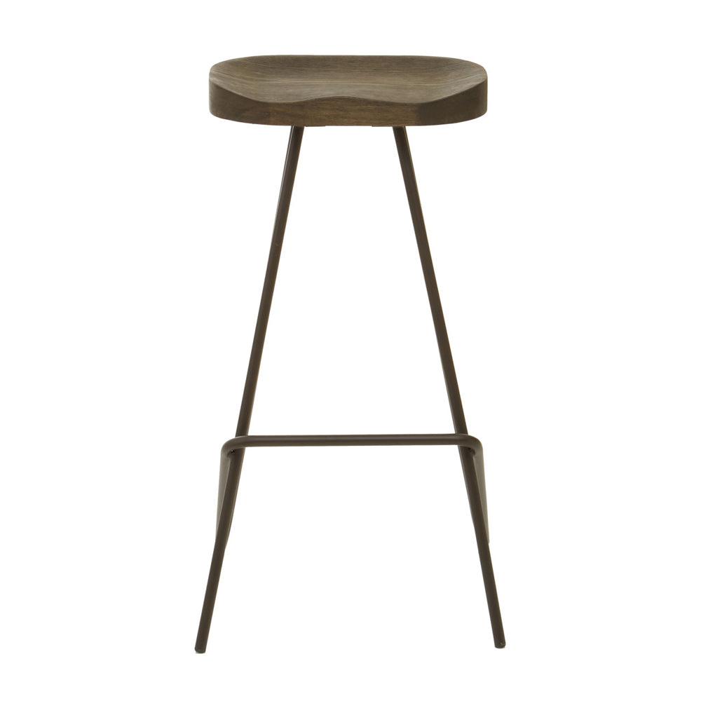 Product photograph of Olivia S Soft Industrial Collection - Distinct Bar Stool from Olivia's.