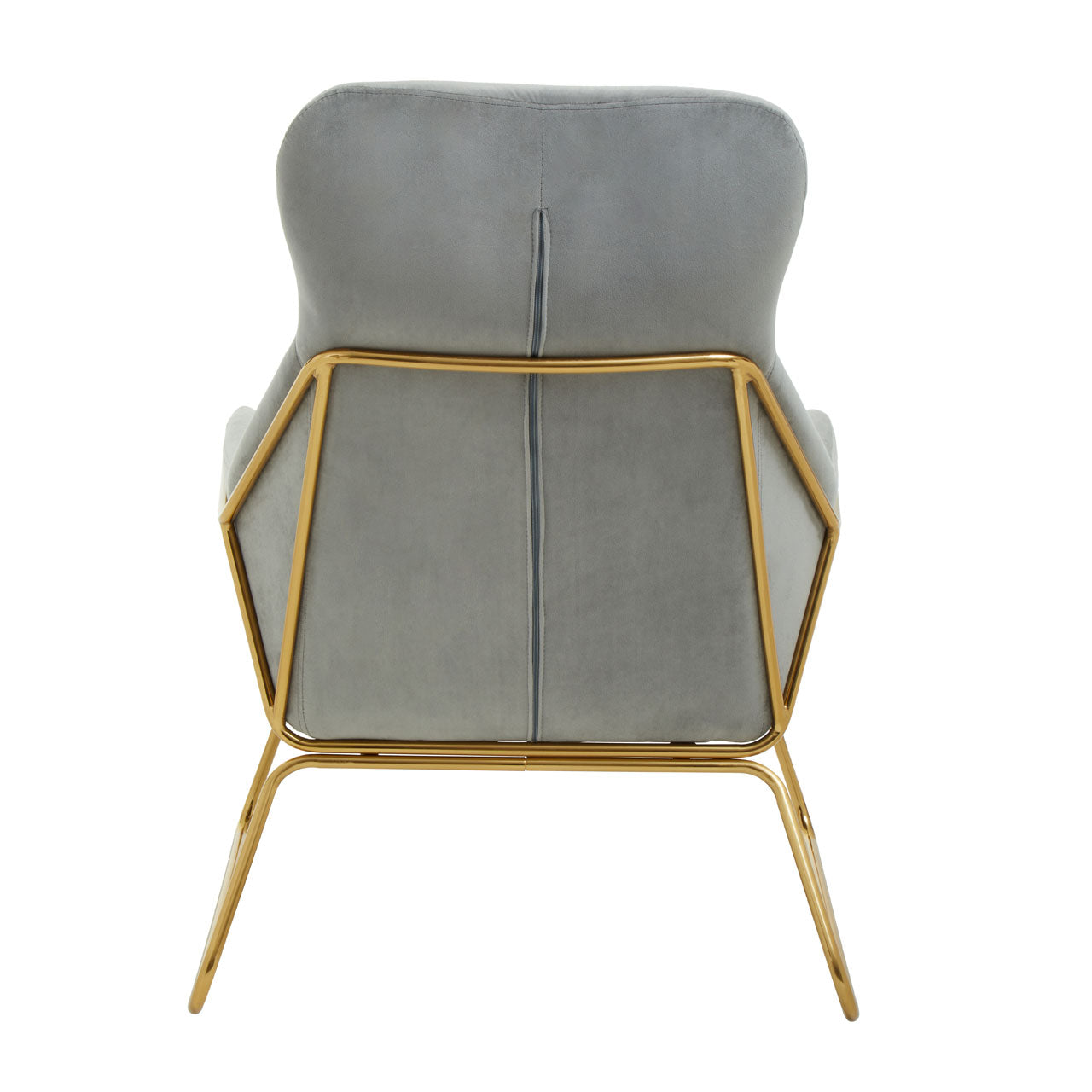 Product photograph of Olivia S Sofia Accent Chair In Grey Velvet from Olivia's.