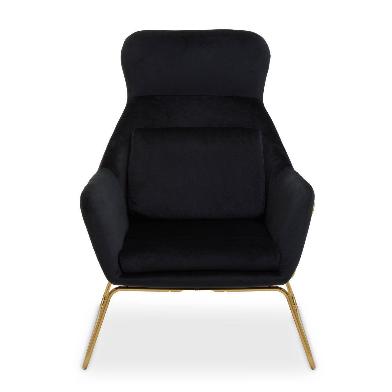 Olivias Sofia Accent Chair In Black Velvet