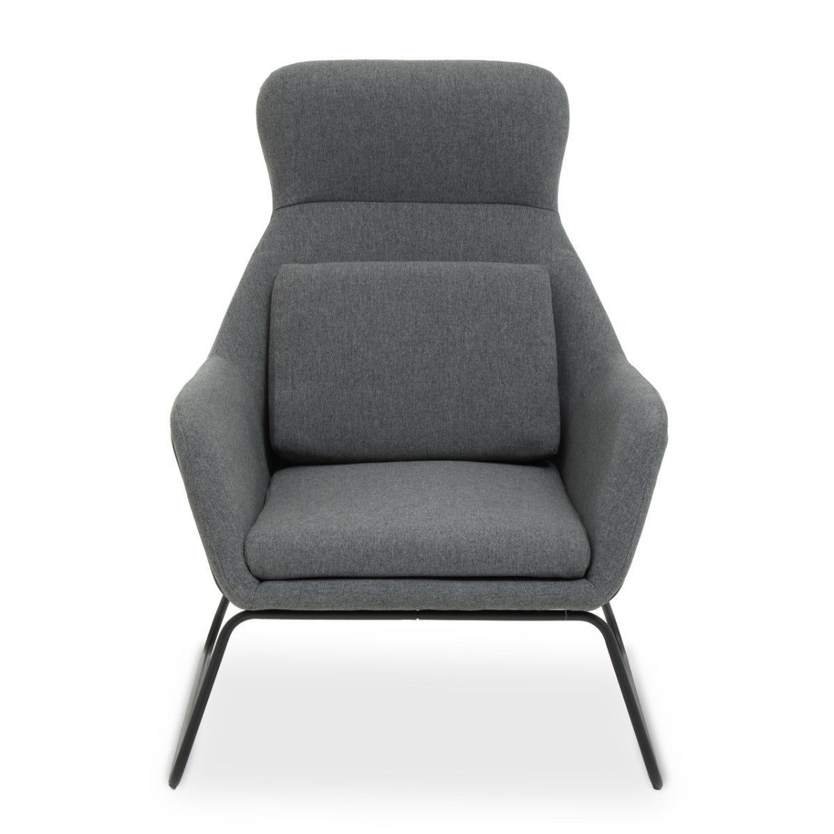 Olivias Sofia Accent Chair In Grey Fabric