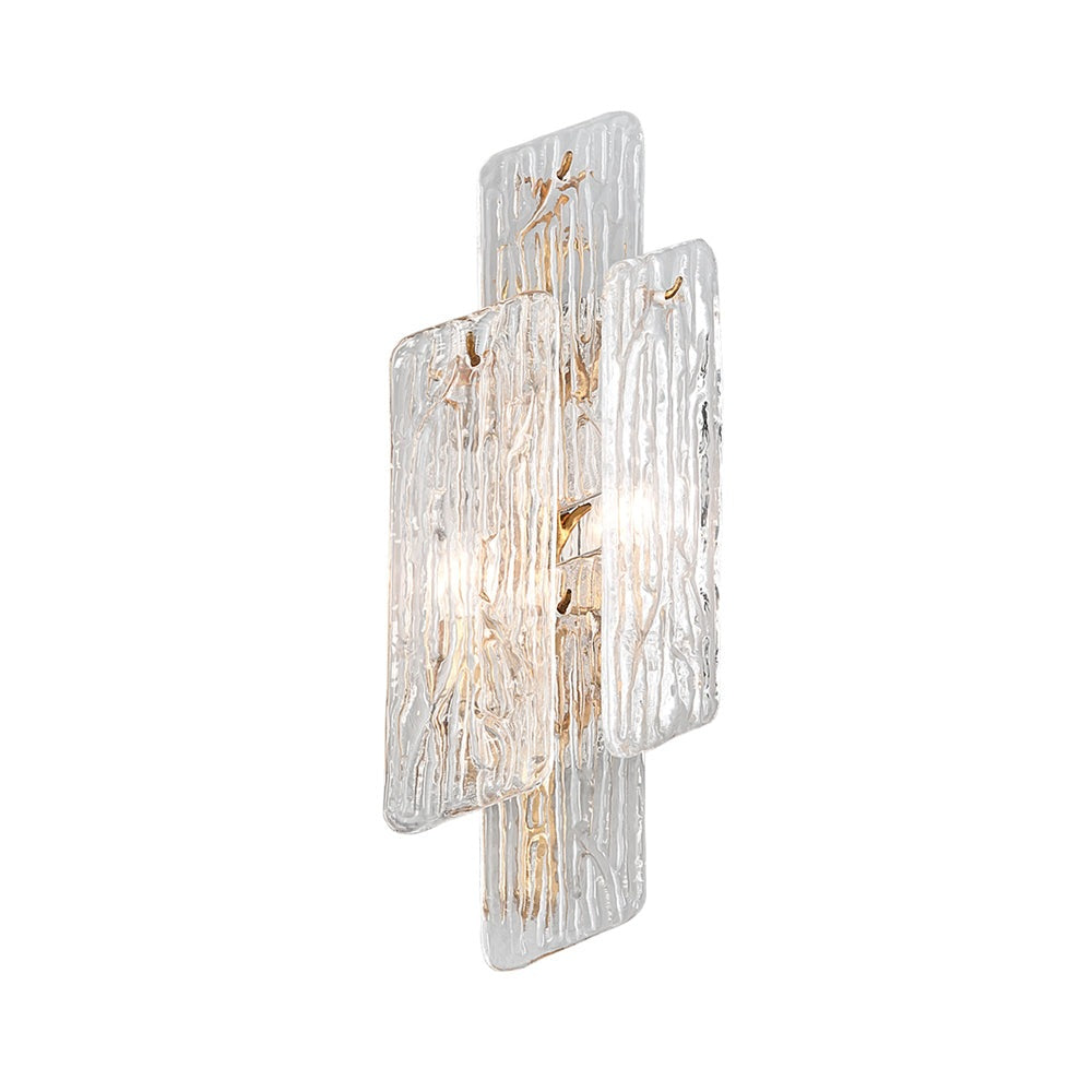 Product photograph of Hudson Valley Lighting Piemonte Copper Base And Handmade Clear Shade 2 Wall Light from Olivia's