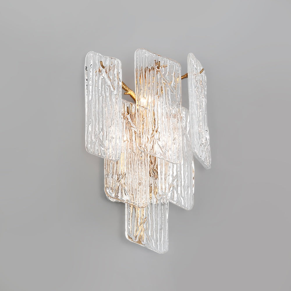 Product photograph of Hudson Valley Lighting Piemonte Copper Base And Handmade Clear Shade 3 Wall Light from Olivia's.