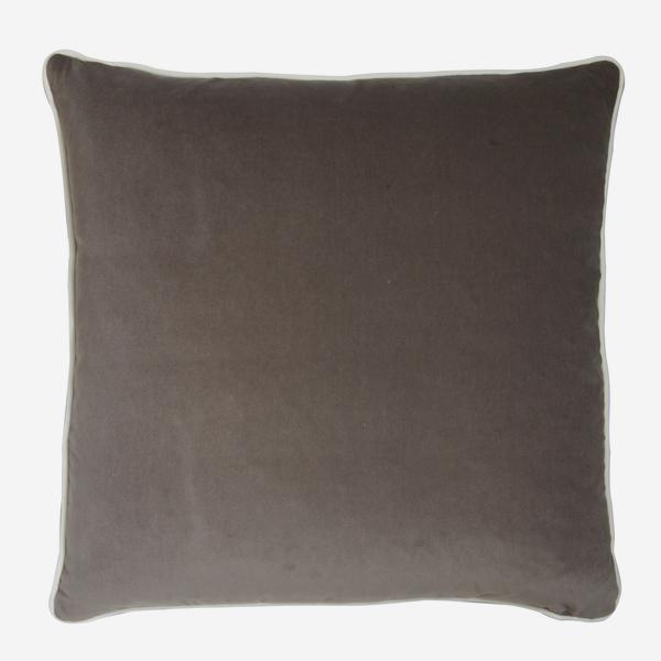 Product photograph of Andrew Martin Pelham Slate Cushion With Milk Piping from Olivia's