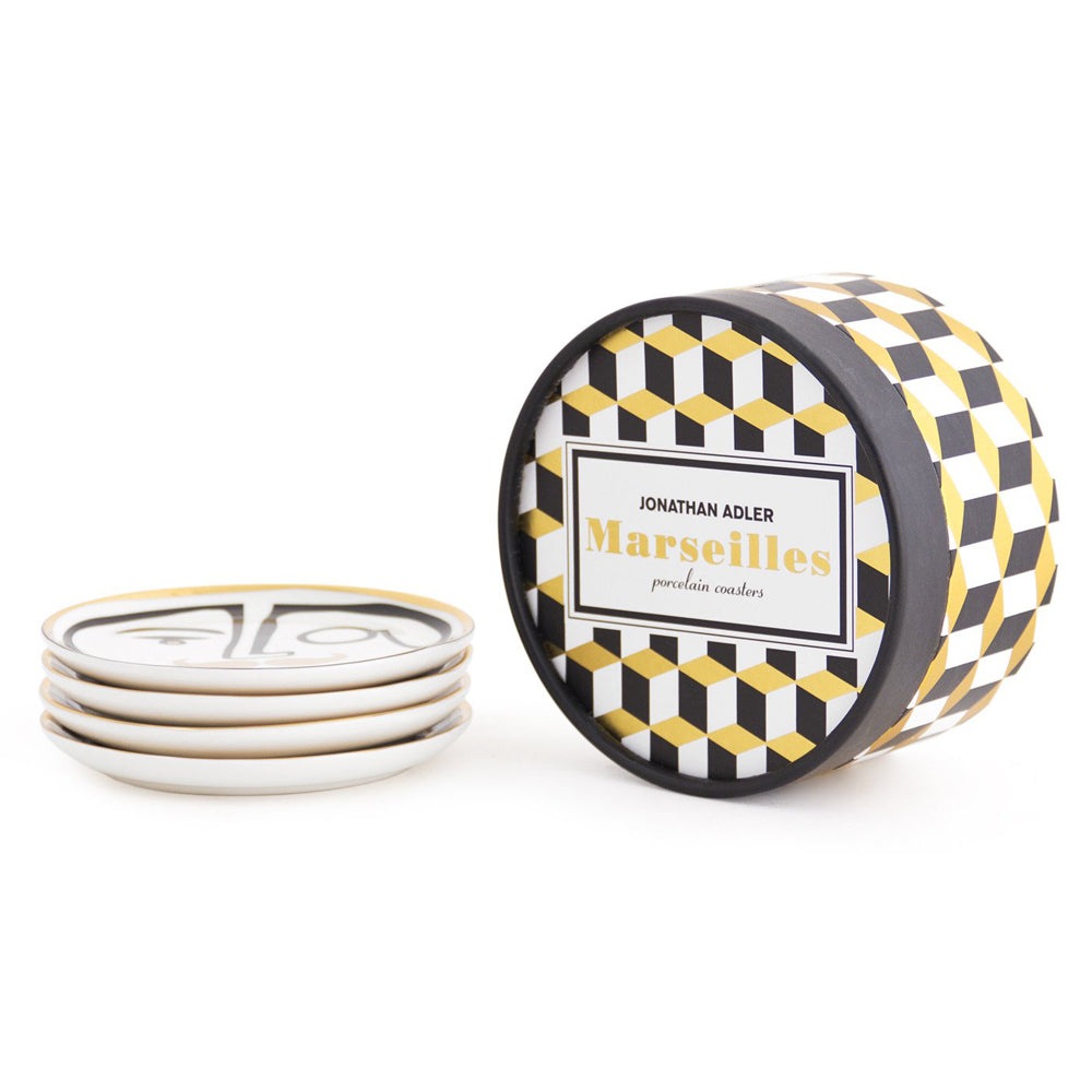 Product photograph of Jonathan Adler Marseilles Coaster from Olivia's.