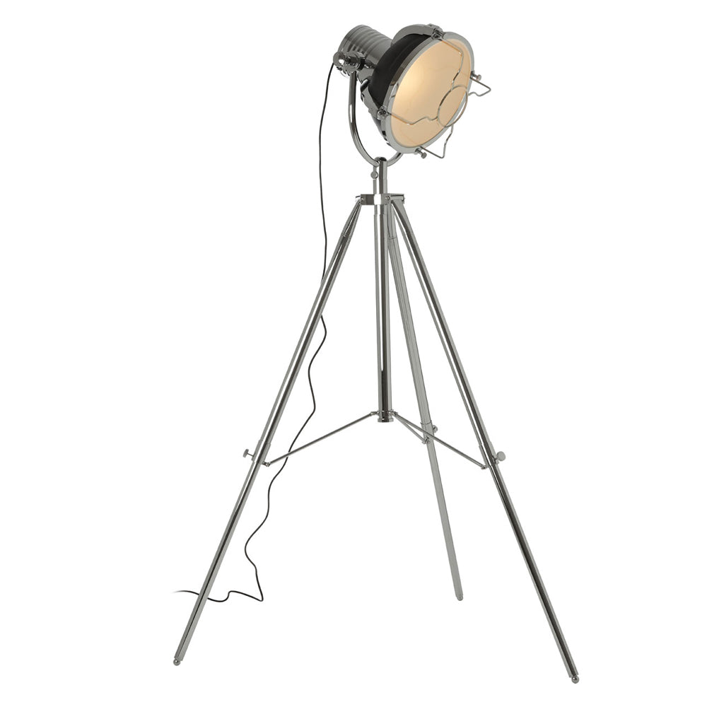 Product photograph of Olivia S Soft Industrial Collection - Industrial Revolution Floor Lamp In Matt Black from Olivia's