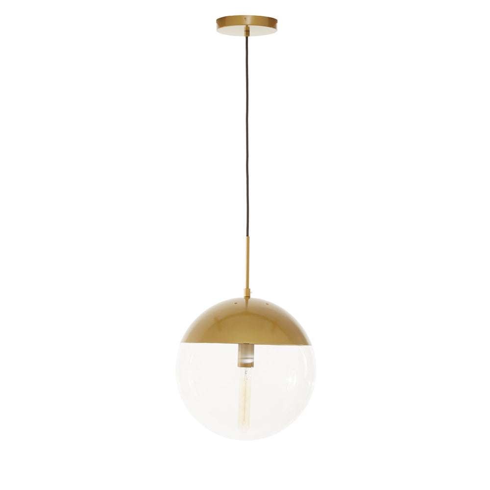 Product photograph of Olivia S Soft Industrial Collection - Reve Pendant Light In Gold Finish from Olivia's