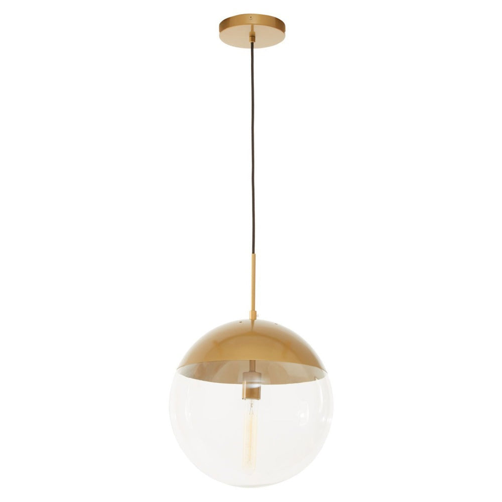 Product photograph of Olivia S Soft Industrial Collection - Reve Pendant Light In Gold Finish from Olivia's.