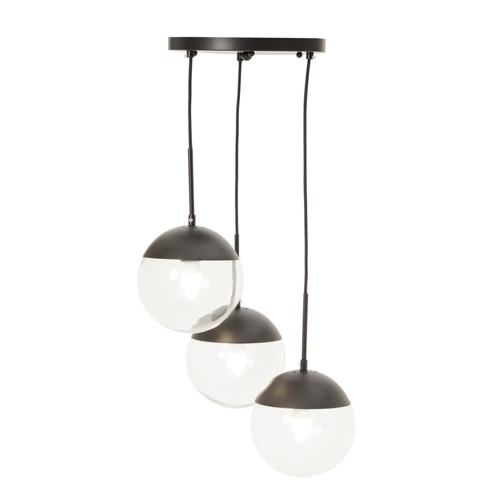 Product photograph of Olivia S Soft Industrial Collection - Reve Dia 3 Pendant Light from Olivia's.