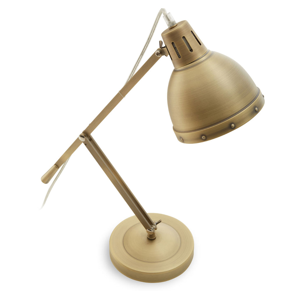 Product photograph of Olivia S Soft Industrial Collection - Jason Adjustable Table Lamp from Olivia's.