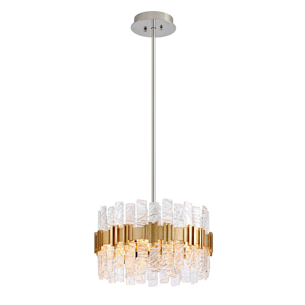 Product photograph of Hudson Valley Lighting Ciro Copper Base And Clear Shade Chandelier from Olivia's.