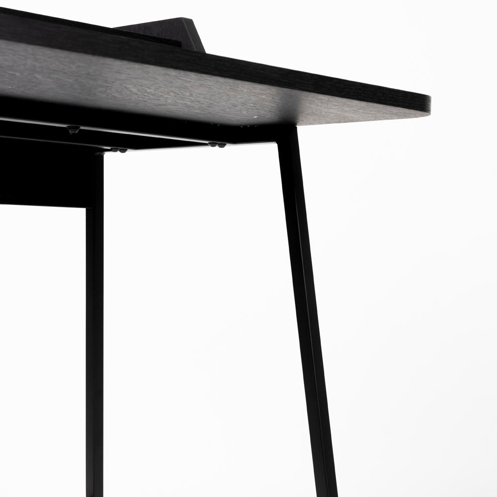 Product photograph of Olivia S Nordic Living Collection Georgia Desk Table In Black from Olivia's.