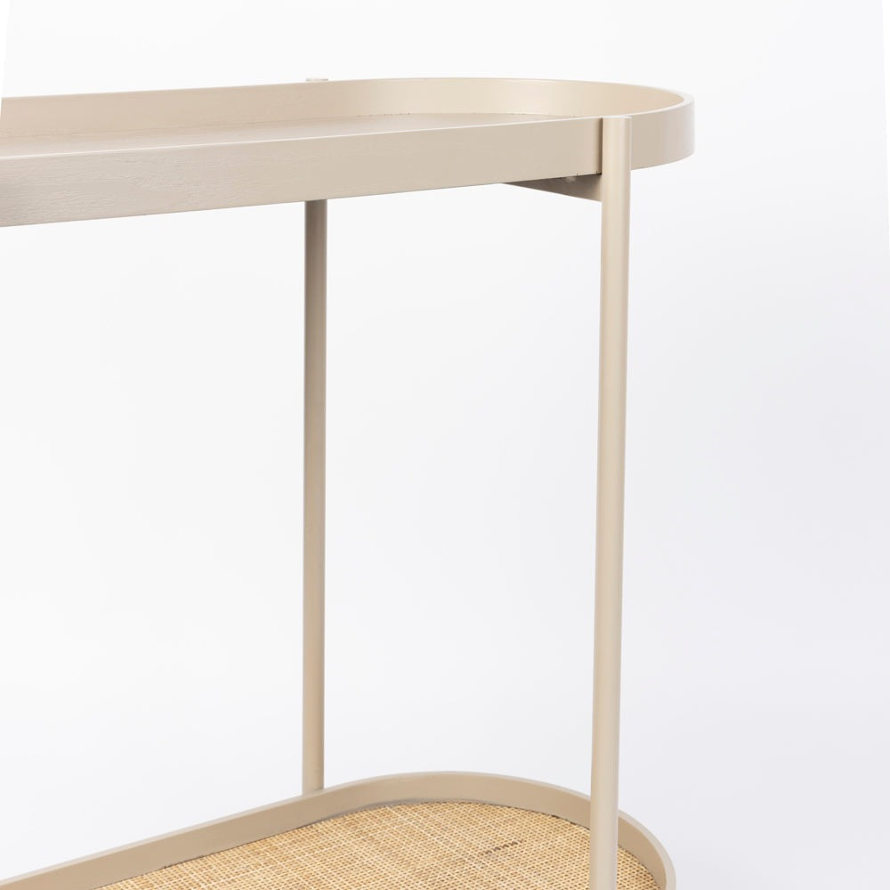 Product photograph of Olivia S Nordic Living Collection Maya Console Table In Beige from Olivia's.