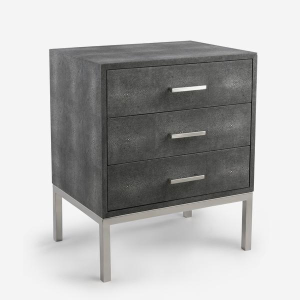 Product photograph of Andrew Martin Jasper Side Chest Grey from Olivia's